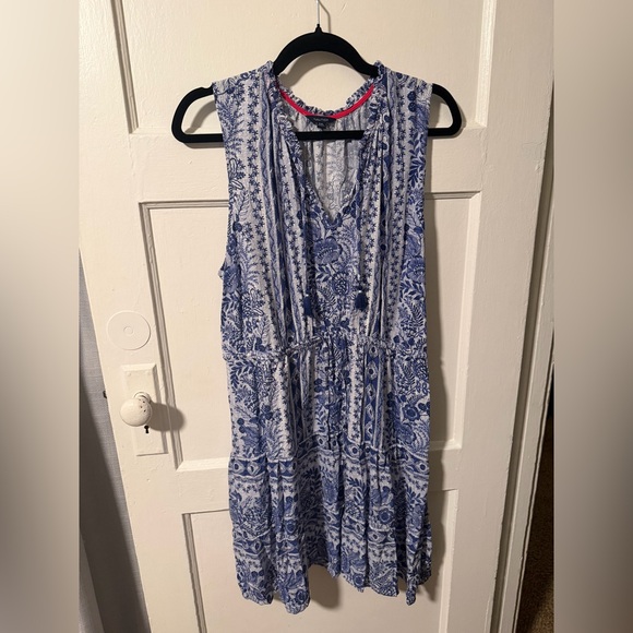Nautica Dresses & Skirts - Nautica Sustainably Crafted Floral Print Blue Patterned Mini Dress US Sz XXL